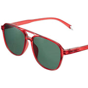 Barner Brad Glossy Sunglasses - Radiant Red/Green