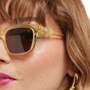 Barner Holly Glossy Sunglasses - Quartz Yellow/Cocoa Brown