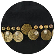 Campomaggi Felloniche Stud Coin Purse - Black/Gold