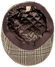 Dents Stanwick Tweed Flat Cap - Brown