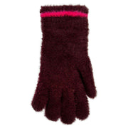 dents-feather-yarn-knitted-gloves---burgundypink-34477793
