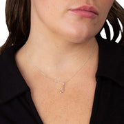 Beginnings J Initial Pendant - Silver