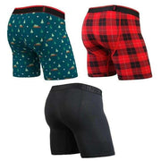 BN3TH Home For The Holidays Classic 3 Pack Boxer Brief - Green/Red/Black