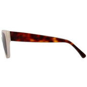 Botaniq Calm Cat-Eye Sunglasses - White/Brown Tort