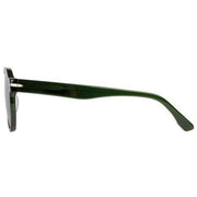 Botaniq Rectangular Double Bridge Sunglasses - Green