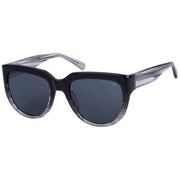 Botaniq Retro Round Sunglasses - Black/Grey