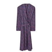 Bown of London Berkley Lightweight Gatsby Style Dressing Gown - Blue/Red