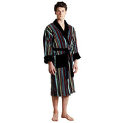 Bown of London Dundee Dressing Gown - Black/Multi-colour