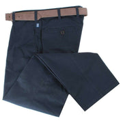 BRUHL Montana Nanotec Gabardine Stretch Chinos - Marine Navy