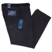BRUHL Robert Classic Wool Mix Smart Trousers - Marine Navy