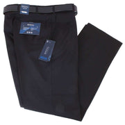 BRUHL Robert Lightweight Wool Mix Smart Trousers - Black