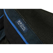 BRUHL Steward Classic Plain Front Wool Mix Trousers - Dark Grey
