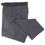 BRUHL Steward Classic Plain Front Wool Mix Trousers - Mid Grey
