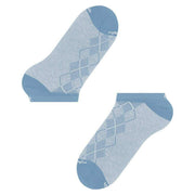 Burlington Carrington Sneaker Socks - Azure Blue