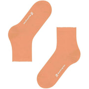 Burlington Chelsea Short Socks - Peach Orange