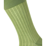 Burlington Duke Street Socks - Kiwi Green