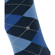 Burlington Edinburgh Knee High Socks - Marine Blue