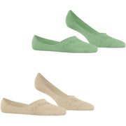 Burlington Everyday 2-Pack Invisible Socks - Persian Green