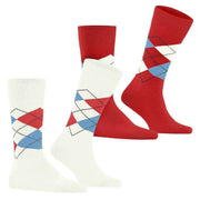 Burlington Everyday Argyle 2-Pack Socks - Off White