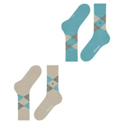 Burlington Everyday Argyle 2-Pack Socks - Zemet Beige