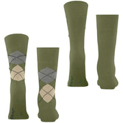 Burlington Everyday Mix 2-Pack Socks - Salvia Green