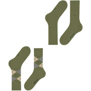 Burlington Everyday Mix 2-Pack Socks - Salvia Green