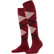 Burlington Marylebone Knee High Socks - Cranberry Red