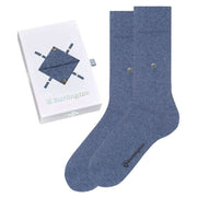 Burlington Plain Basic Gift Box Socks - Light Blue