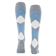 Burlington Queen Knee High Socks - Artic Grey/Blue