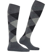 Burlington Queen Knee High Socks - Grey Melange