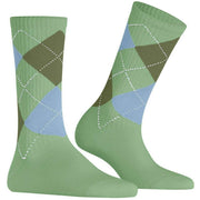Burlington Rib Courtside Socks - Quiet Green