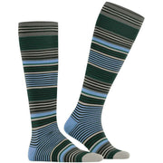 Burlington Stripe Knee High Socks - Black