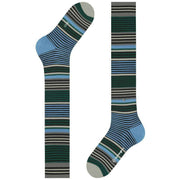 Burlington Stripe Knee High Socks - Black