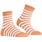 Burlington Swansea Short Socks - Peach Orange
