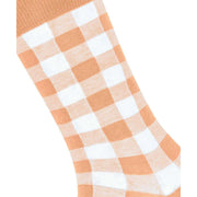 Burlington Vichy Socks - Peach Orange