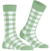 Burlington Vichy Socks - Quiet Green