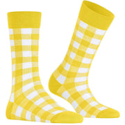 Burlington Vichy Socks - Sunset Yellow