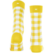Burlington Vichy Socks - Sunset Yellow