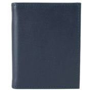 Byron and Brown Folding Nappa Leather 2 Fold 3.5 x 2.5 Travel Frame - Navy