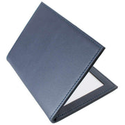 Byron and Brown Folding Nappa Leather 2 Fold 5 x 3.5 Travel Frame - Navy