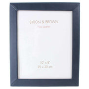 Byron and Brown Slim Classic Nappa Leather 10 x 8 Photo Frame - Dark Blue