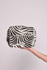 Hindbag Alix Extra Large Toiletry Bag - Ecru Zebra