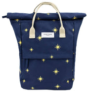 Kind Bag London Hackney Embroidered Medium Backpack - Navy Stars