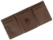 Dents Aire Trifold Card Holder Wallet - Chocolate Brown