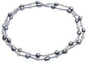 Pearls of the Orient Baroque Pearl and Crystal Necklace - Black