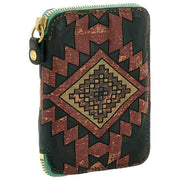 Campomaggi Rapolano Laser Print Purse - Green Bottle