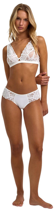 Falke Delicate Touch Triangle Bralette - Ivory