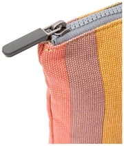 Roka Maida Vale Medium Cotton Canvas Pouch - Faded Multi Stripe