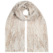 dents-feather-print-lightweight-scarf---sand-34330350