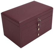Stackers Large Luxury Jewellery Box - Burgundy